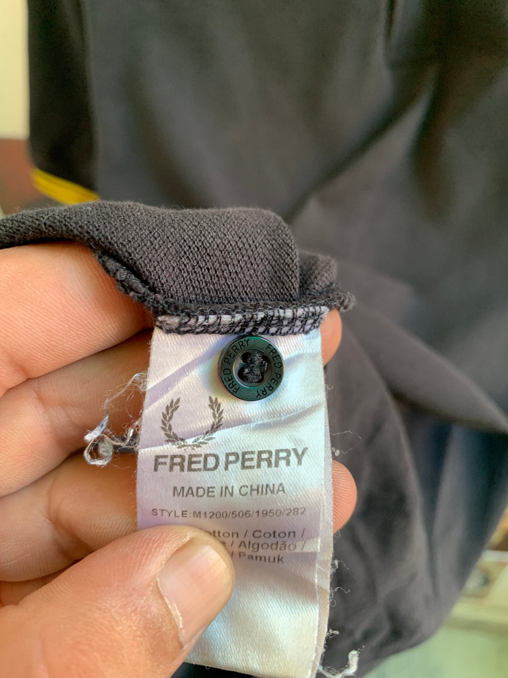 Fred perry Black polo
